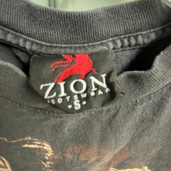 Vintage Bob Marley Shirt Size Small Roots Rock Reggae Zion Short Sleeve Black - Picture 3 of 3